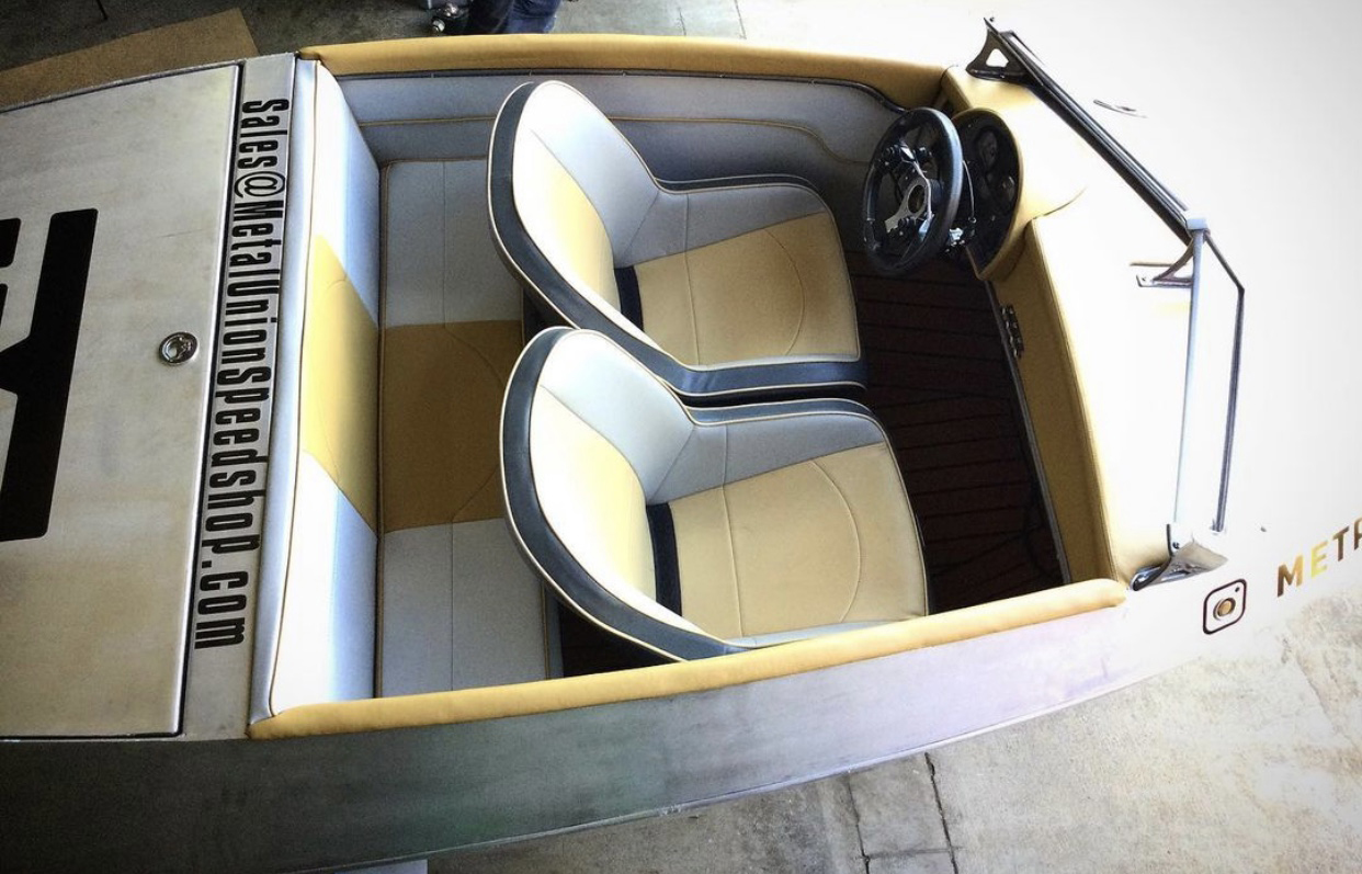 Custom jet boat interior profile