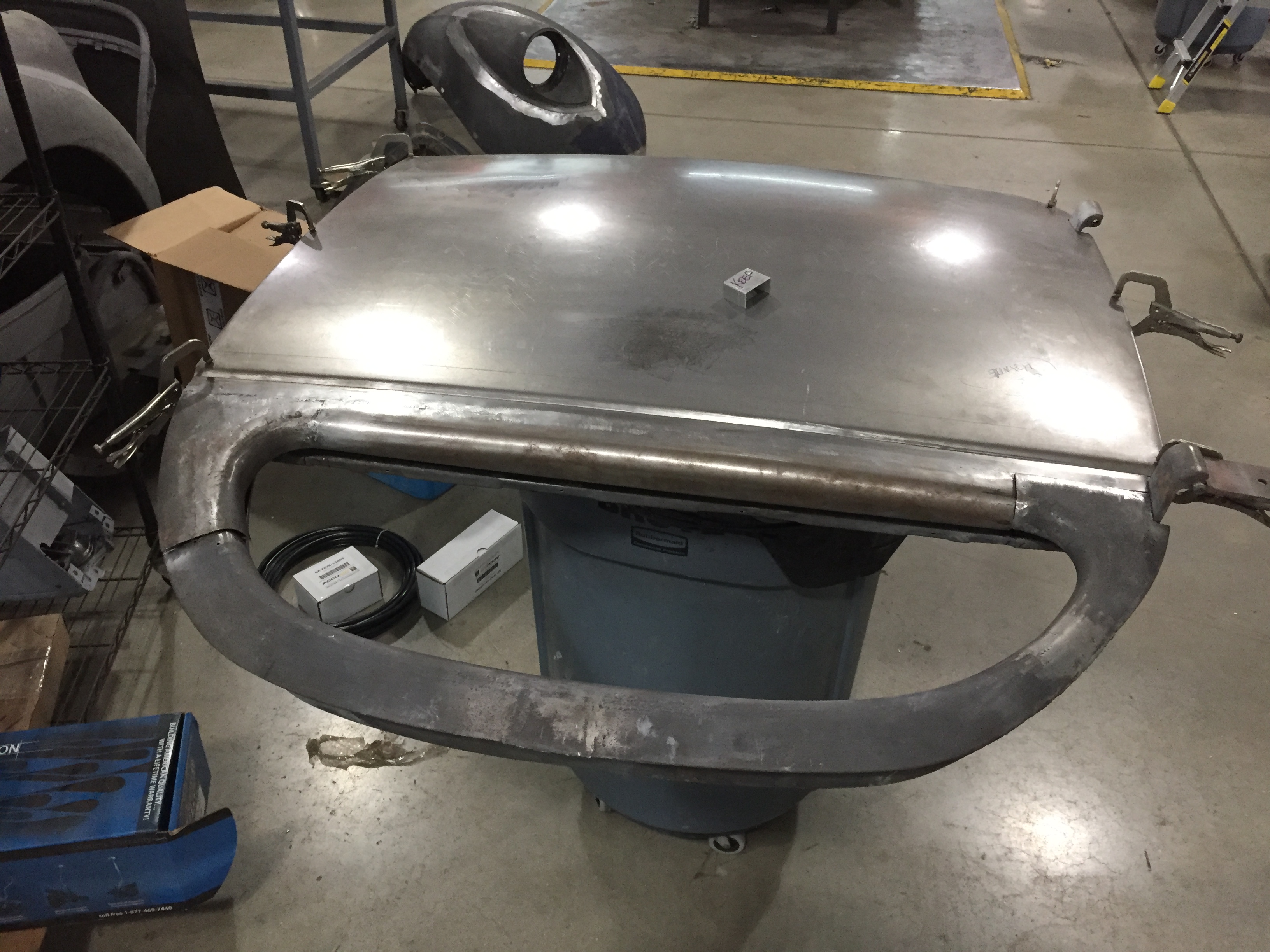 1937 Zephyr metal forming door modifications