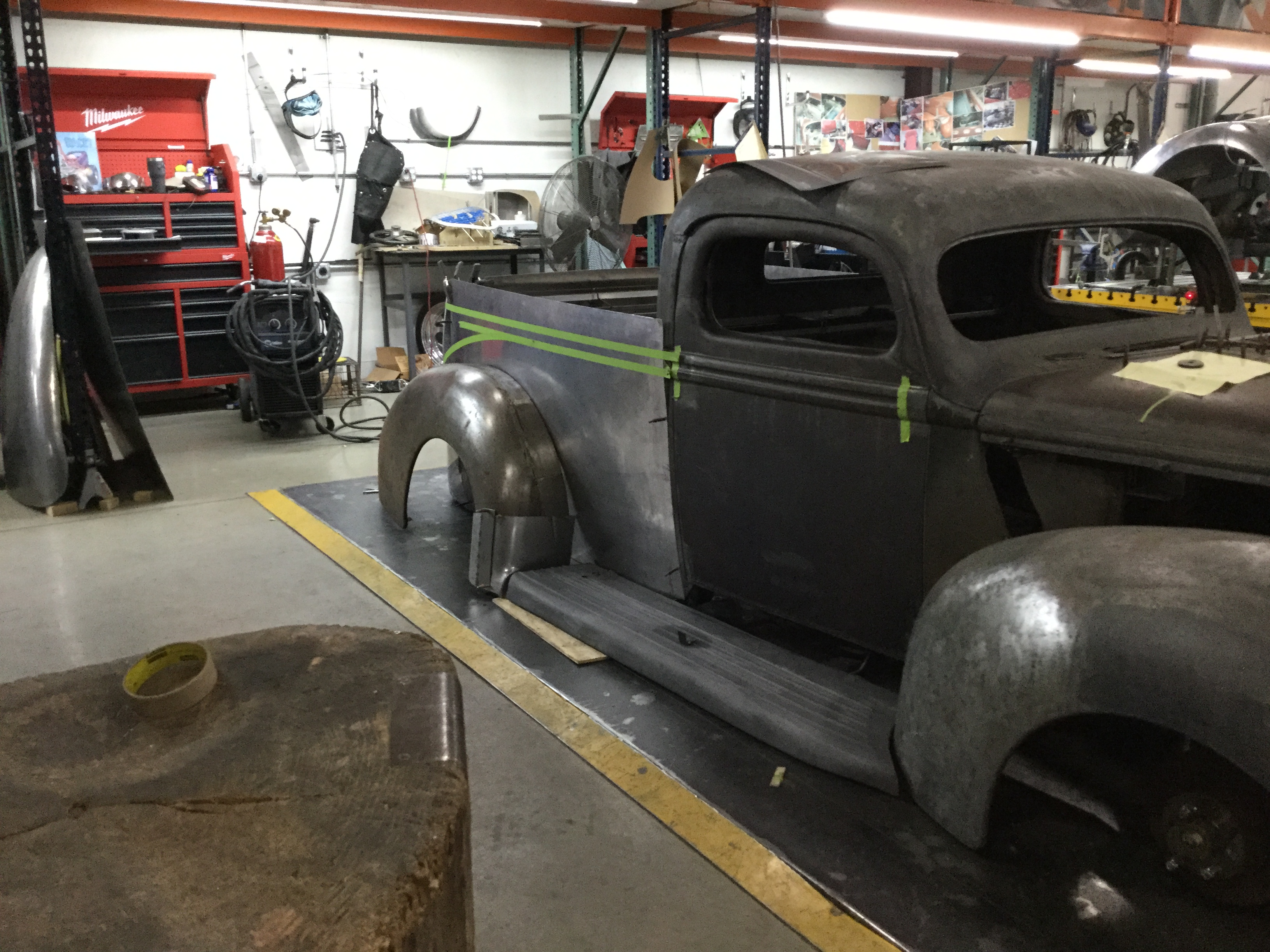 sheet metal panel forming 1940 truck bed