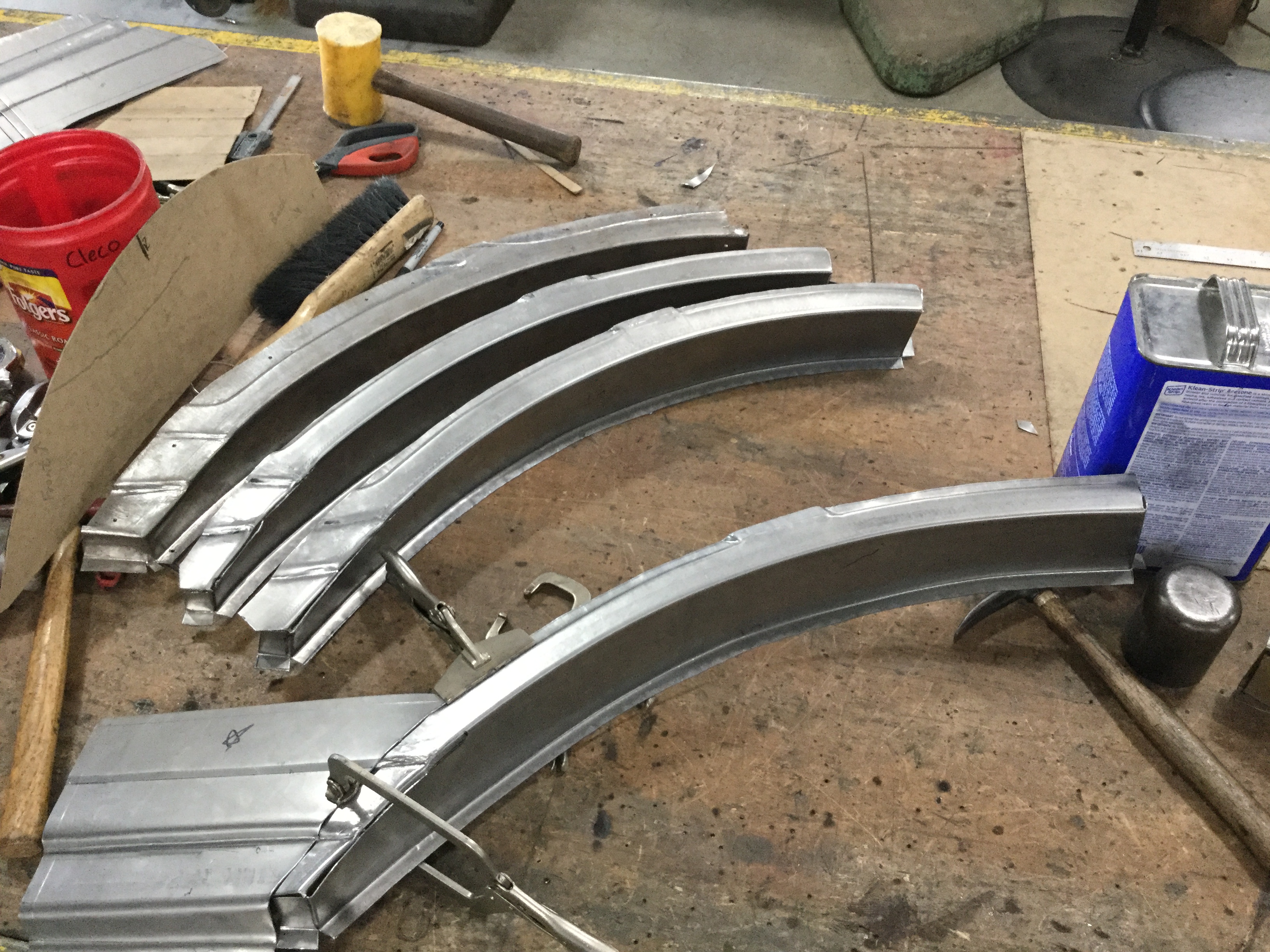 Forming body panels for '41 FOrd COE