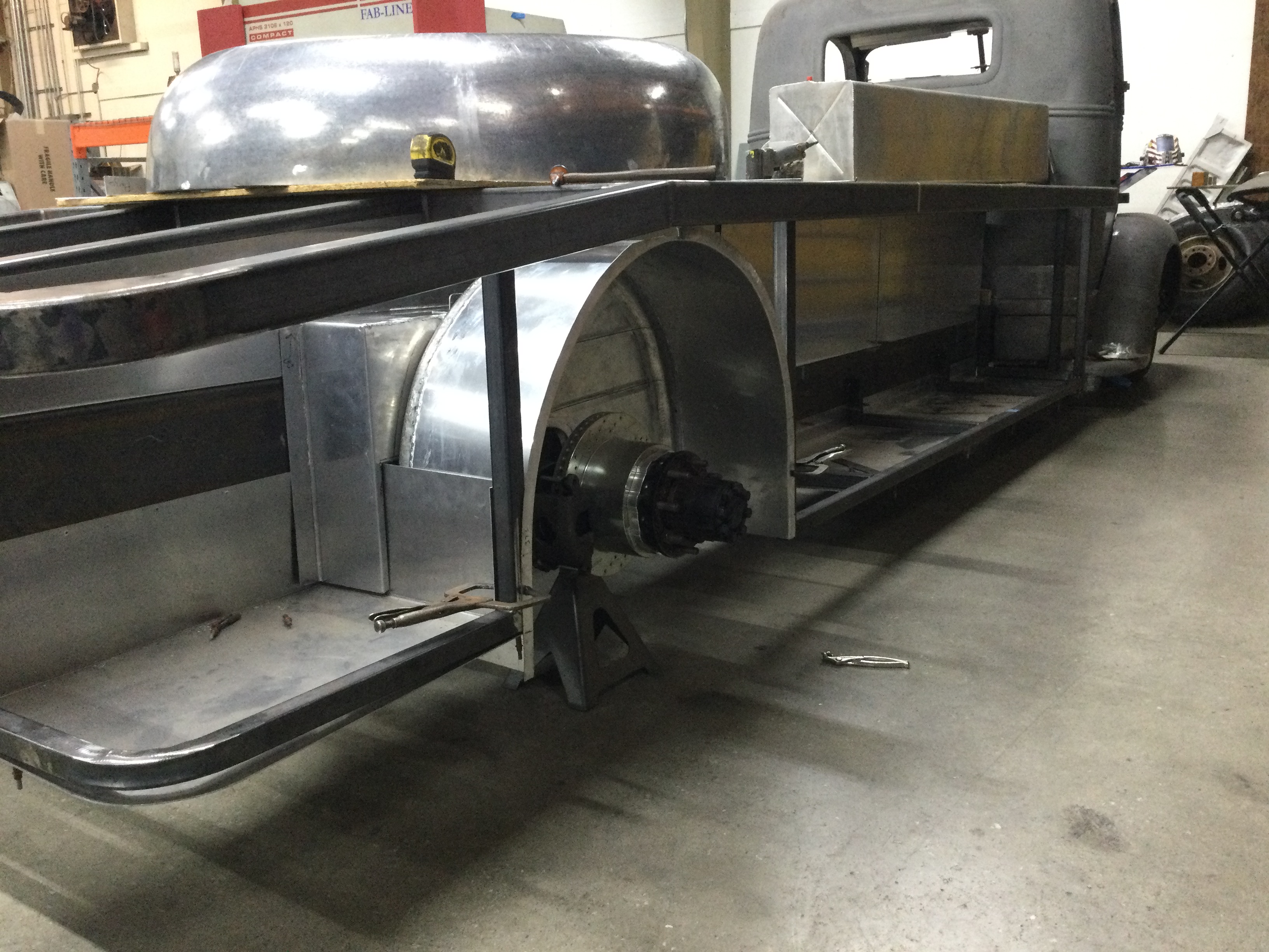 sheet metal panel forming 1941 Ford COE