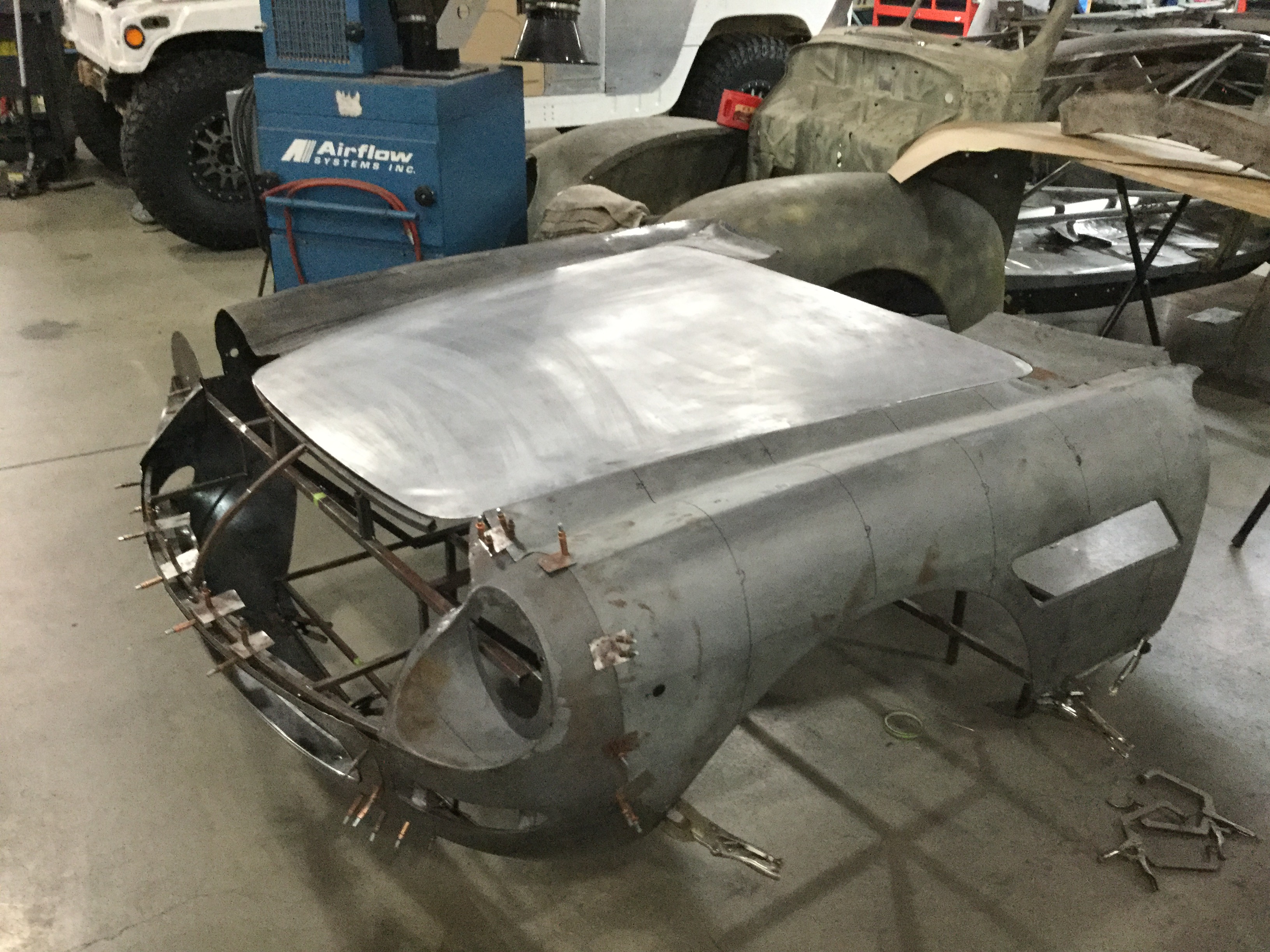 forming sheet metal fenders for 1966 330 Ferrari GT